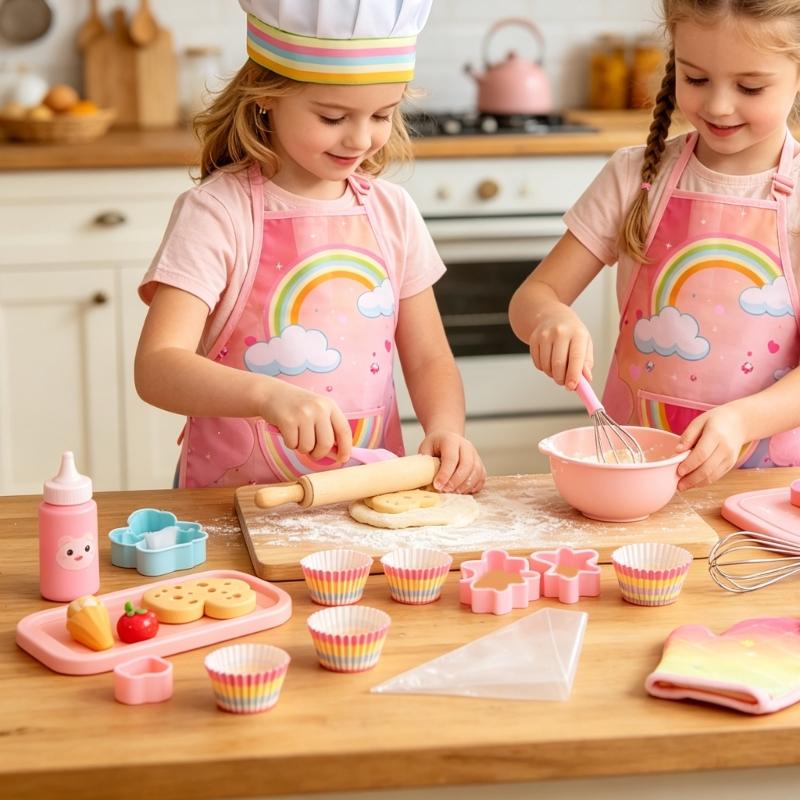Kitchen Kids Baking Set - Ensemble tablier cuisson pour enfants, avec