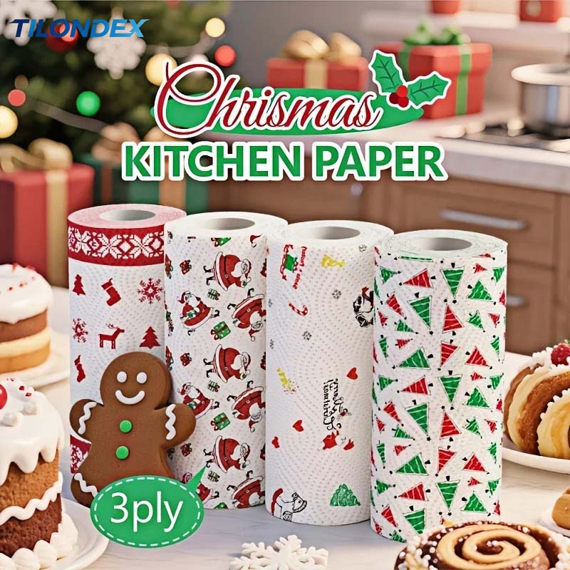 Kitchen Baking Unit - TILONDEX Essuie-tout de cuisine imprimés Noël,