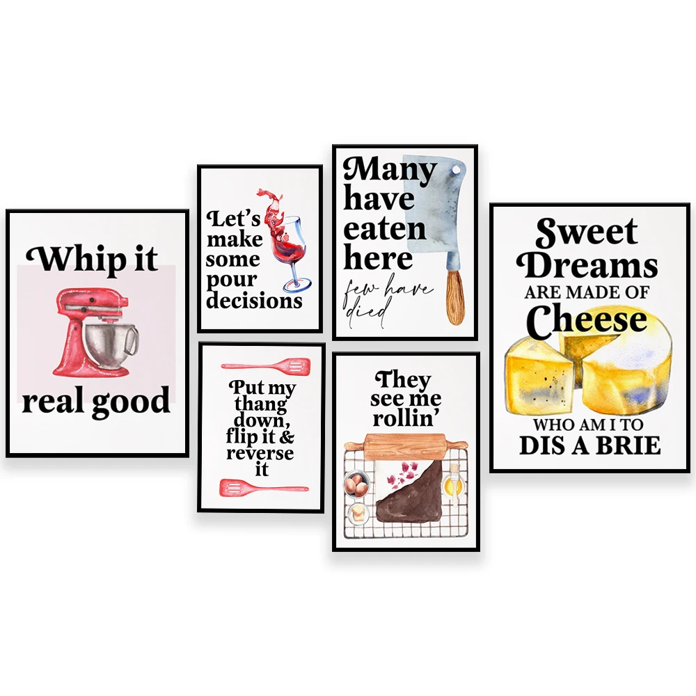 Affiches de citations de cuiss - Kitchen Baking Wall Art avis et prix