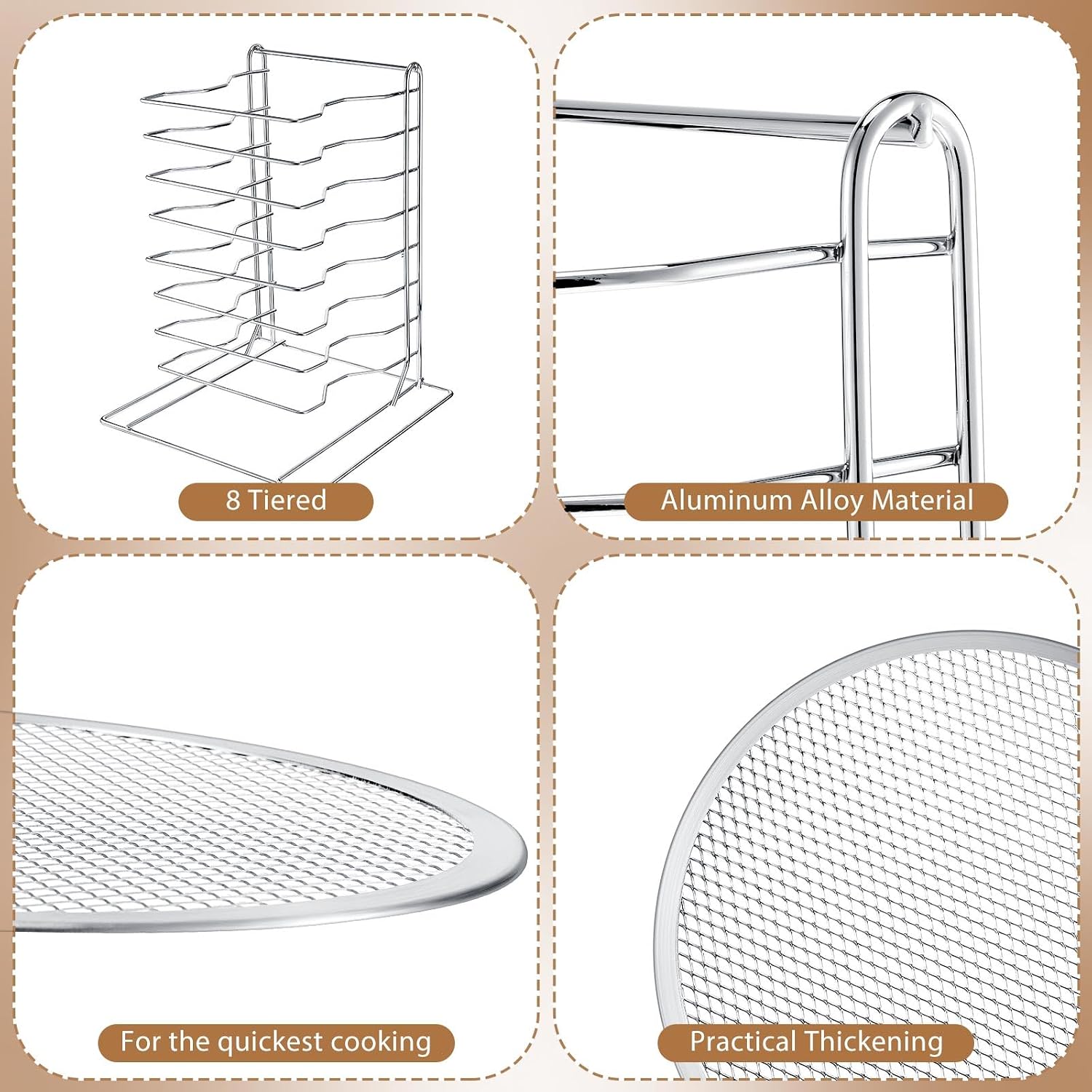 Étagère à pizza à 8 niveaux av - Kitchen Baking Ware avis et prix