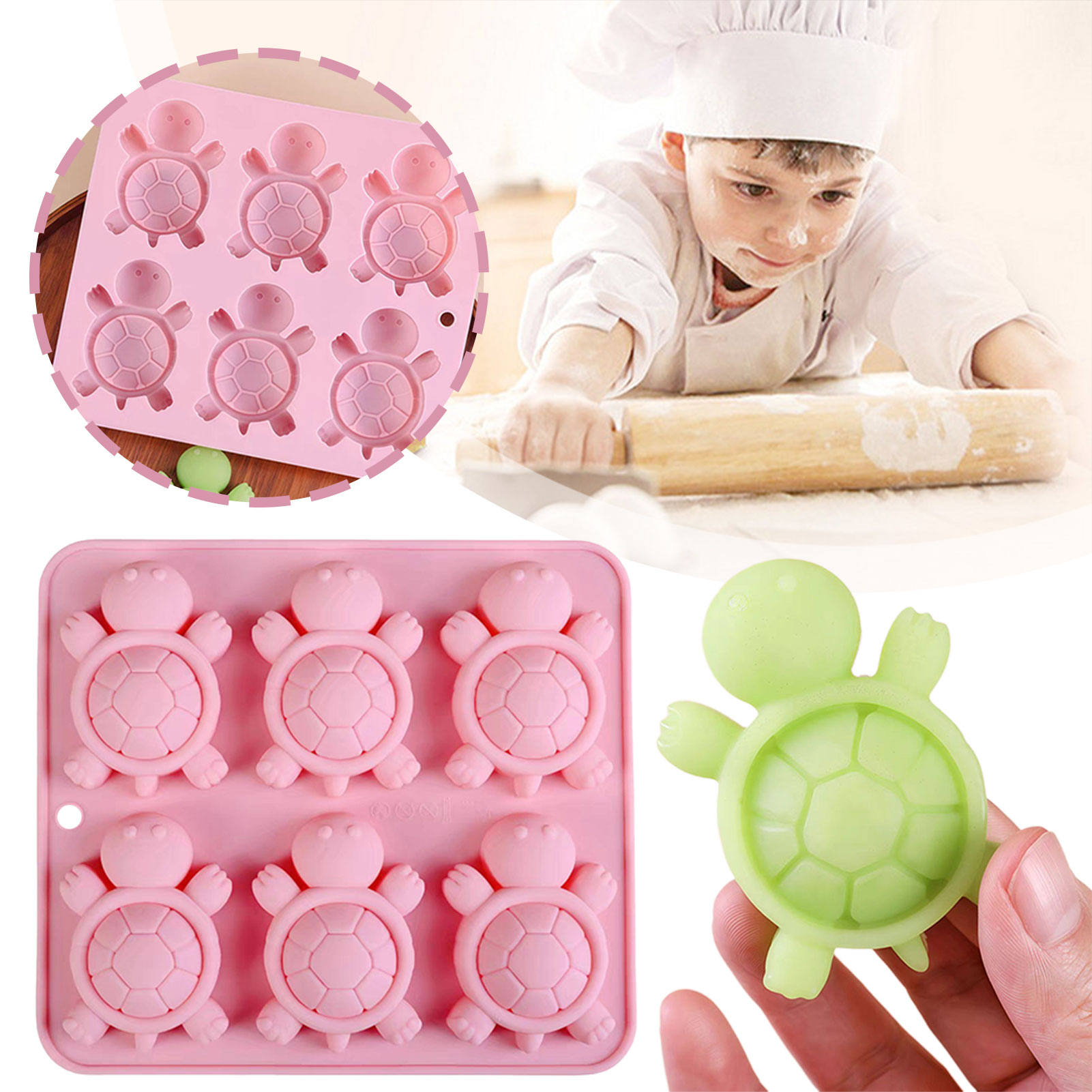 Turtles Ice Tray 3D tortues Tu - Kitchen Appliances For Baking avis et prix