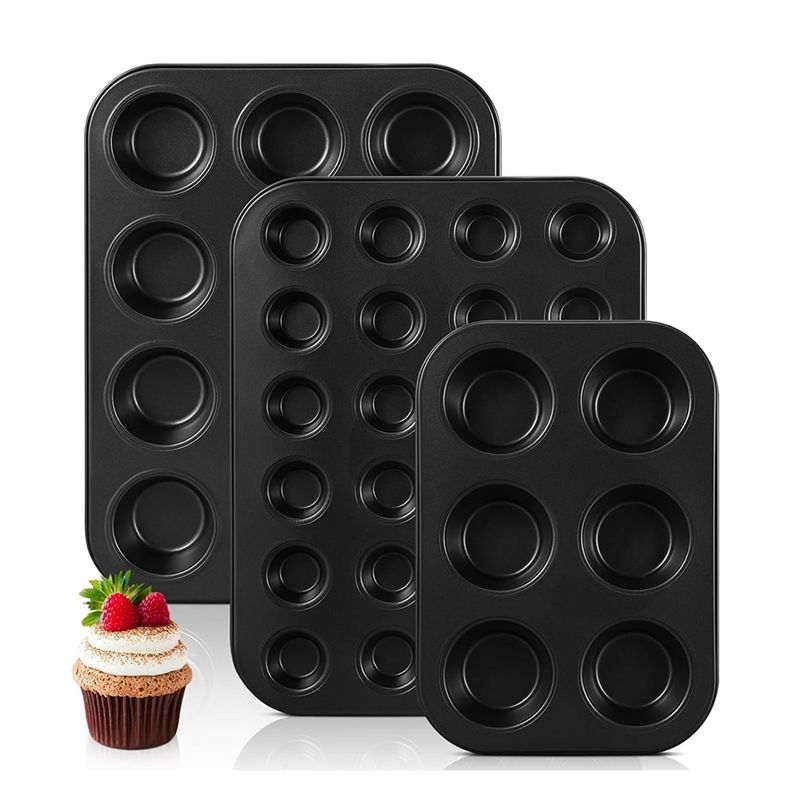 Lot de 3 moules à muffins anti - Muffin Tin Nonstick avis et prix