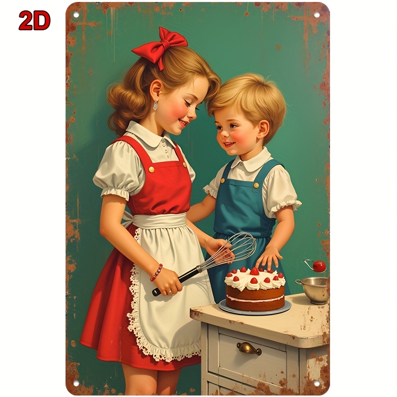 Plaque en métal 8x12 pouces, t - Kitchen Baking Wall Art avis et prix
