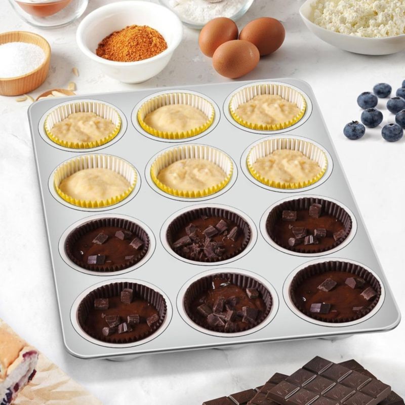 Moule à muffins en acier inoxy - Muffin Tin Nonstick avis et prix