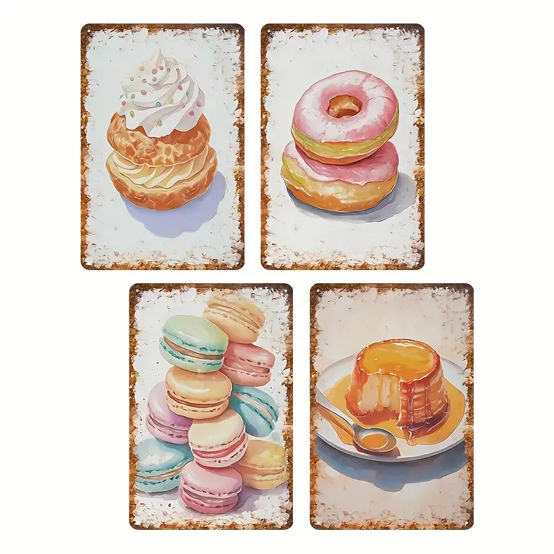 Décoration murale 2D plate, 4  - Kitchen Baking Wall Art avis et prix