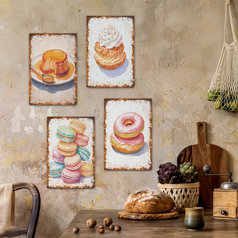 Décoration murale 2D plate, 4  - Kitchen Baking Wall Art avis et prix